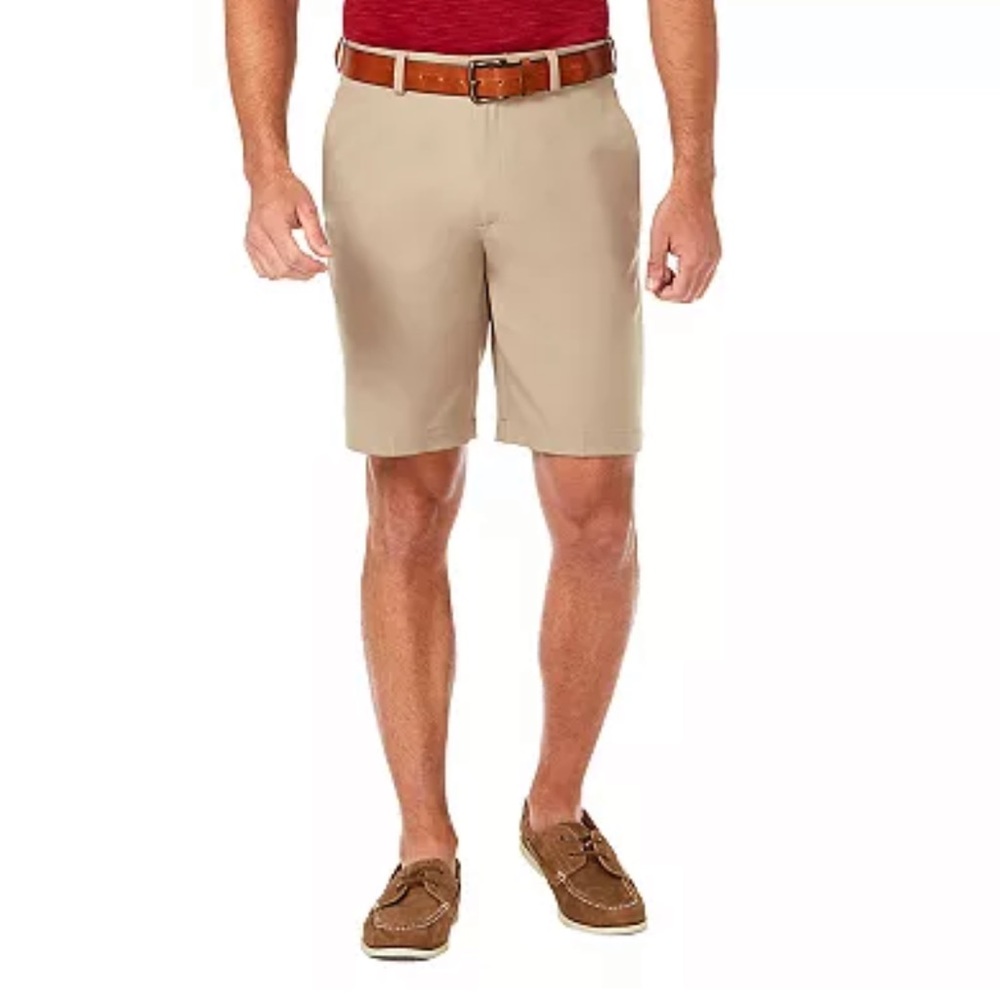 NWT Haggar Cool 18® Pro Gabardine Flat Front Shorts